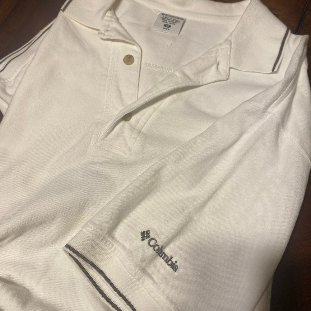 Columbia Men's White Polo Shirt - Picture 2 of 5